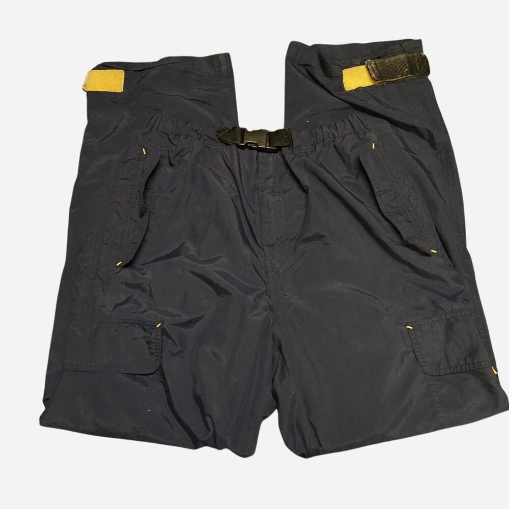 Vintage Y2K Aeropostale Nylon Cargos with cinch belt size M-L - Picture 2 of 8